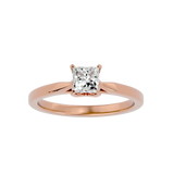 1/2 ctw Princess-Cut Lab Grown Diamond Solitaire Engagement Ring