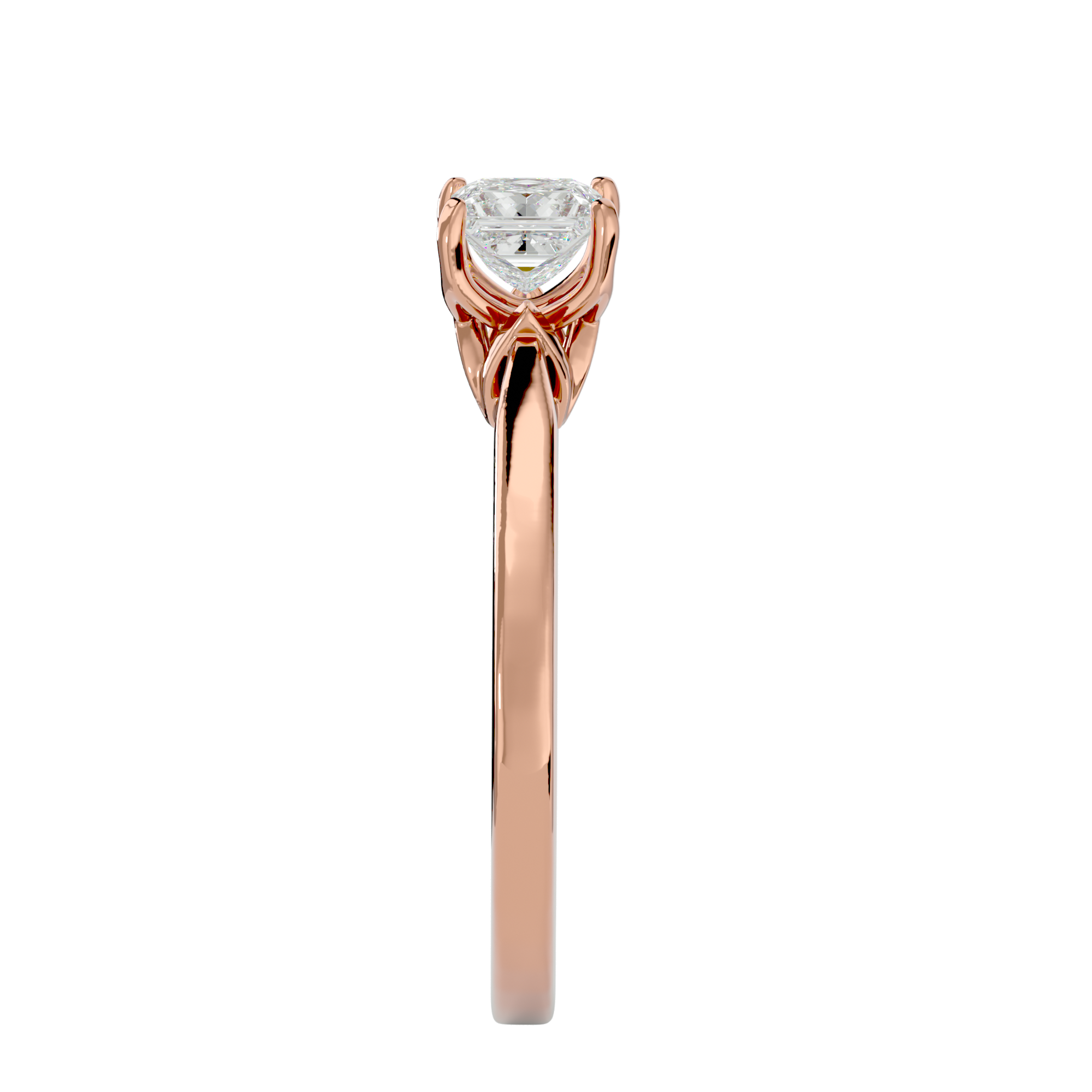 1/2 ctw Princess-Cut Lab Grown Diamond Solitaire Engagement Ring