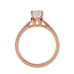 1/2 ctw Princess-Cut Lab Grown Diamond Solitaire Engagement Ring