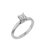 1/2 ctw Princess-Cut Lab Grown Diamond Solitaire Engagement Ring