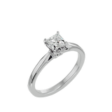 1/2 ctw Princess-Cut Lab Grown Diamond Solitaire Engagement Ring