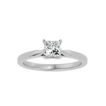 1/2 ctw Princess-Cut Lab Grown Diamond Solitaire Engagement Ring