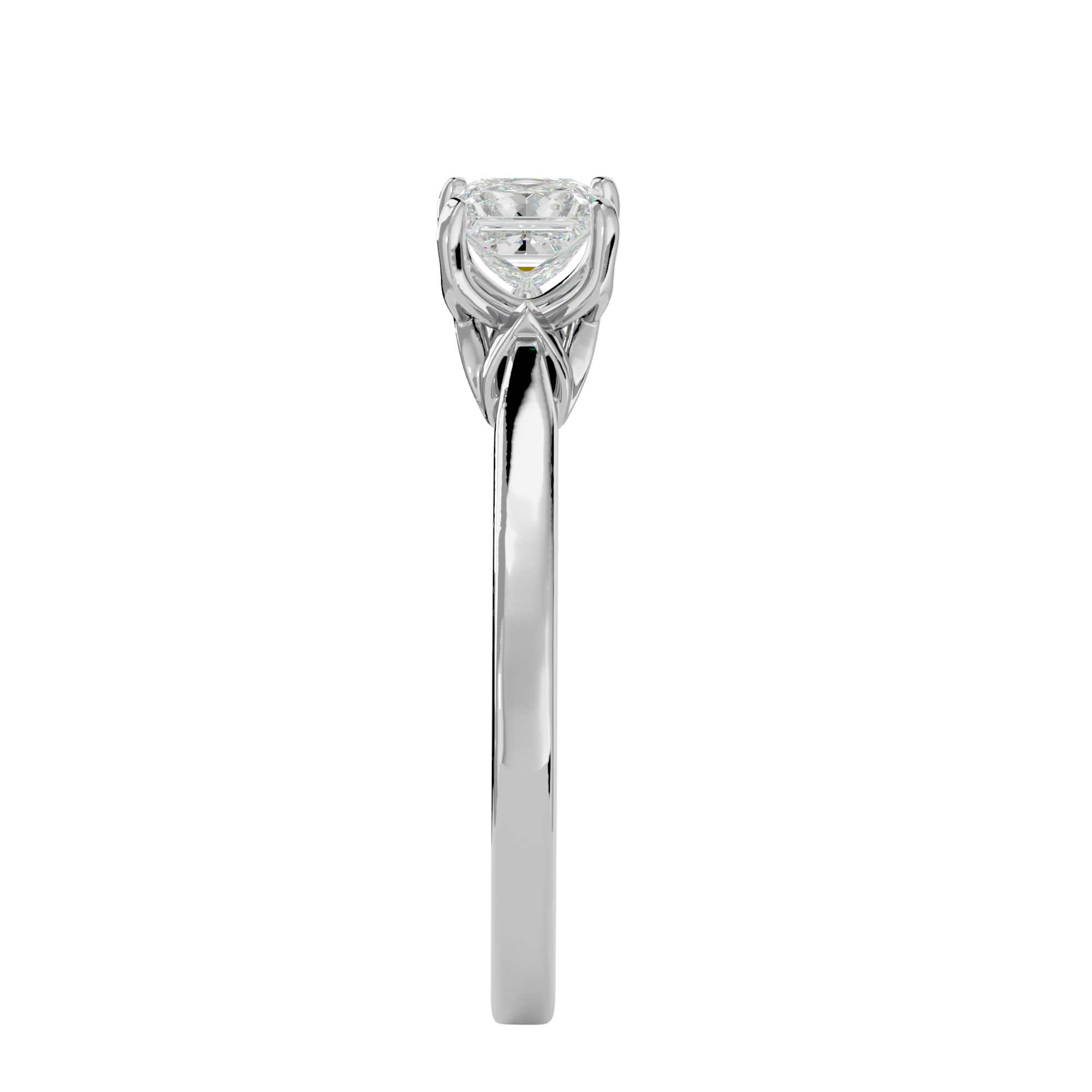 1/2 ctw Princess-Cut Lab Grown Diamond Solitaire Engagement Ring