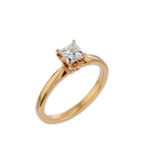 1/2 ctw Princess-Cut Lab Grown Diamond Solitaire Engagement Ring
