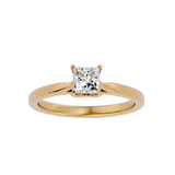 1/2 ctw Princess-Cut Lab Grown Diamond Solitaire Engagement Ring