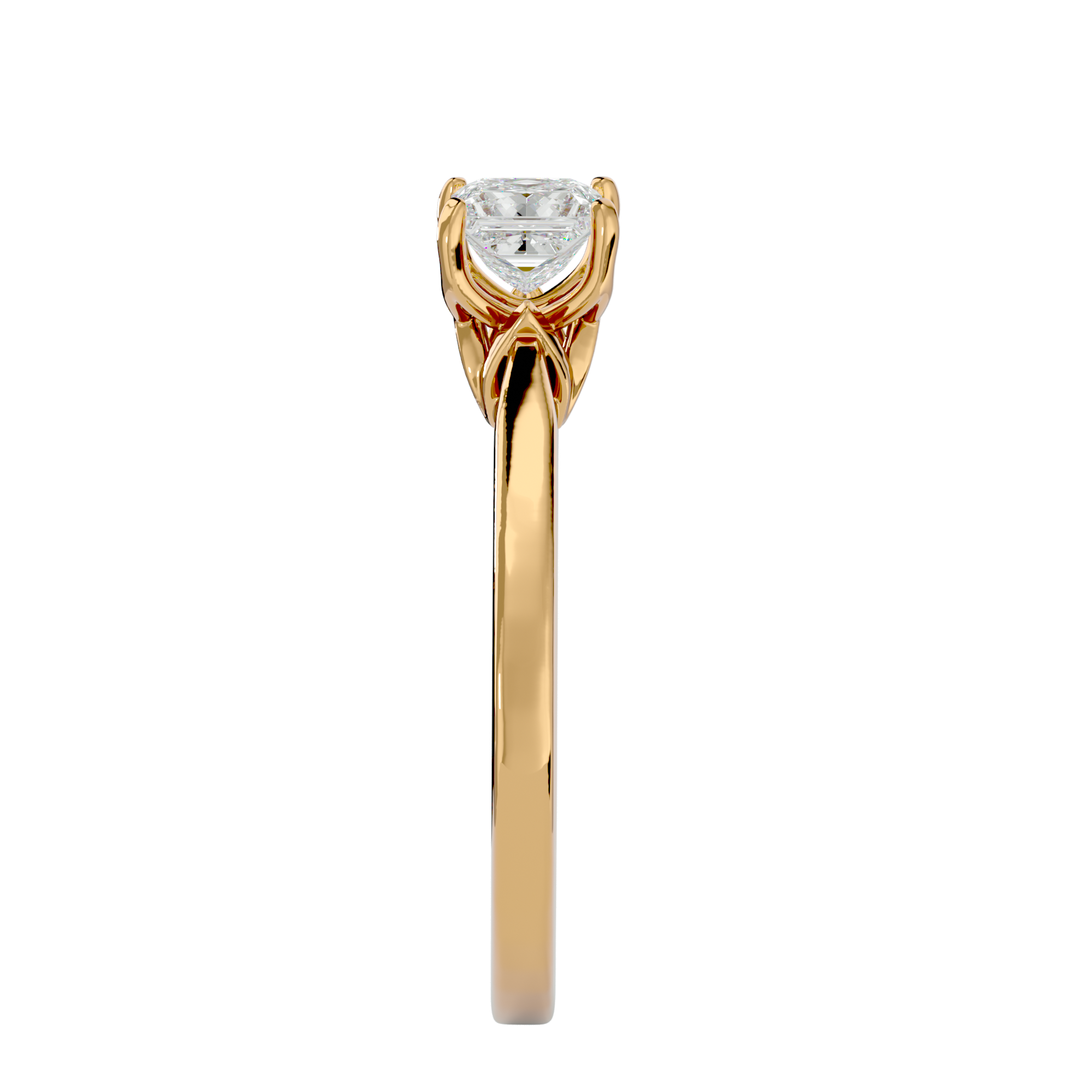 1/2 ctw Princess-Cut Lab Grown Diamond Solitaire Engagement Ring