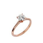 7/8 ctw Round Lab Grown Diamond Solitaire Engagement Ring