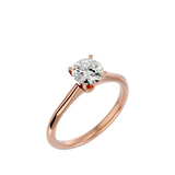 7/8 ctw Round Lab Grown Diamond Solitaire Engagement Ring