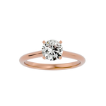 7/8 ctw Round Lab Grown Diamond Solitaire Engagement Ring