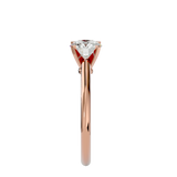7/8 ctw Round Lab Grown Diamond Solitaire Engagement Ring