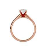 7/8 ctw Round Lab Grown Diamond Solitaire Engagement Ring
