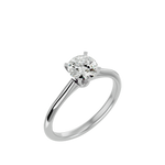 7/8 ctw Round Lab Grown Diamond Solitaire Engagement Ring