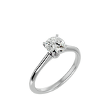 7/8 ctw Round Lab Grown Diamond Solitaire Engagement Ring