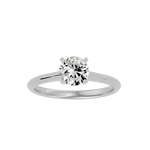 7/8 ctw Round Lab Grown Diamond Solitaire Engagement Ring