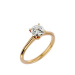 7/8 ctw Round Lab Grown Diamond Solitaire Engagement Ring