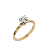 7/8 ctw Round Lab Grown Diamond Solitaire Engagement Ring
