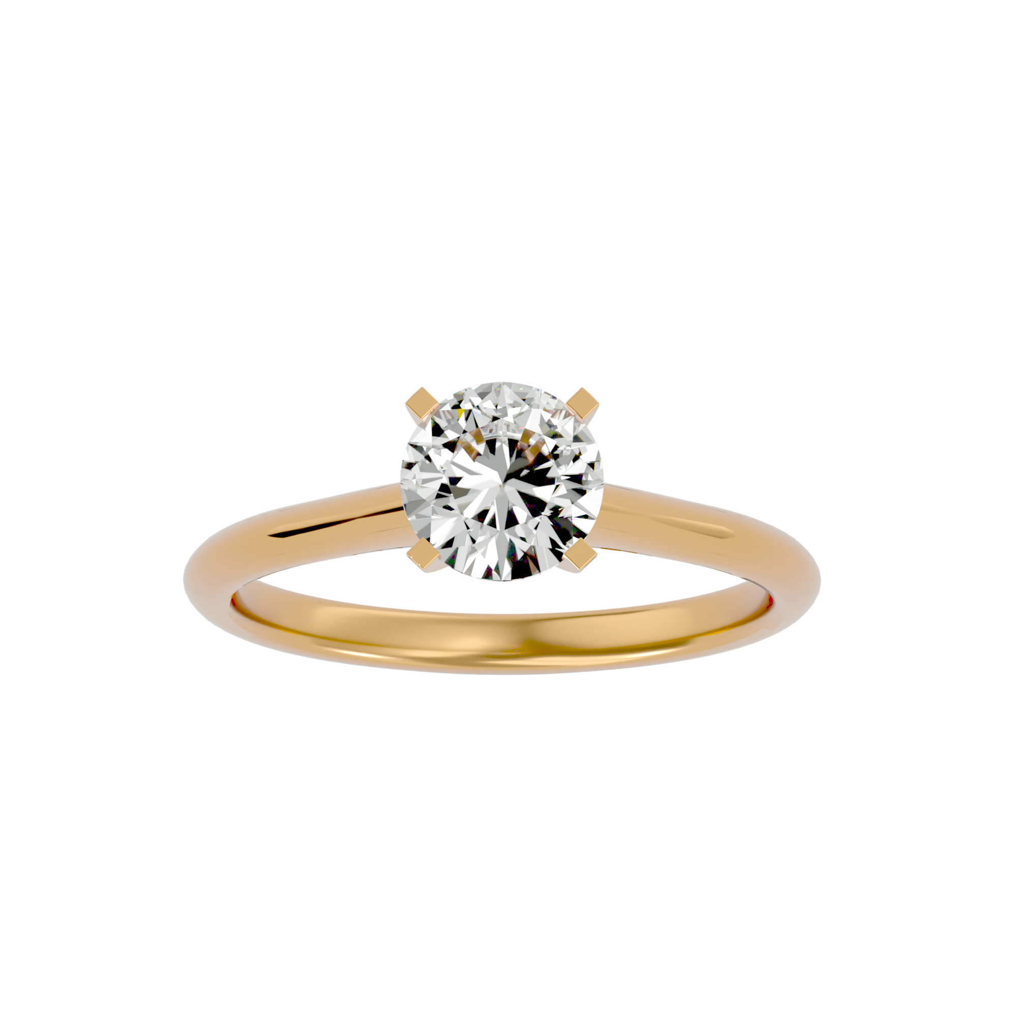 7/8 ctw Round Lab Grown Diamond Solitaire Engagement Ring