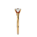 7/8 ctw Round Lab Grown Diamond Solitaire Engagement Ring