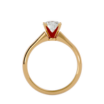 7/8 ctw Round Lab Grown Diamond Solitaire Engagement Ring