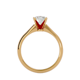 7/8 ctw Round Lab Grown Diamond Solitaire Engagement Ring
