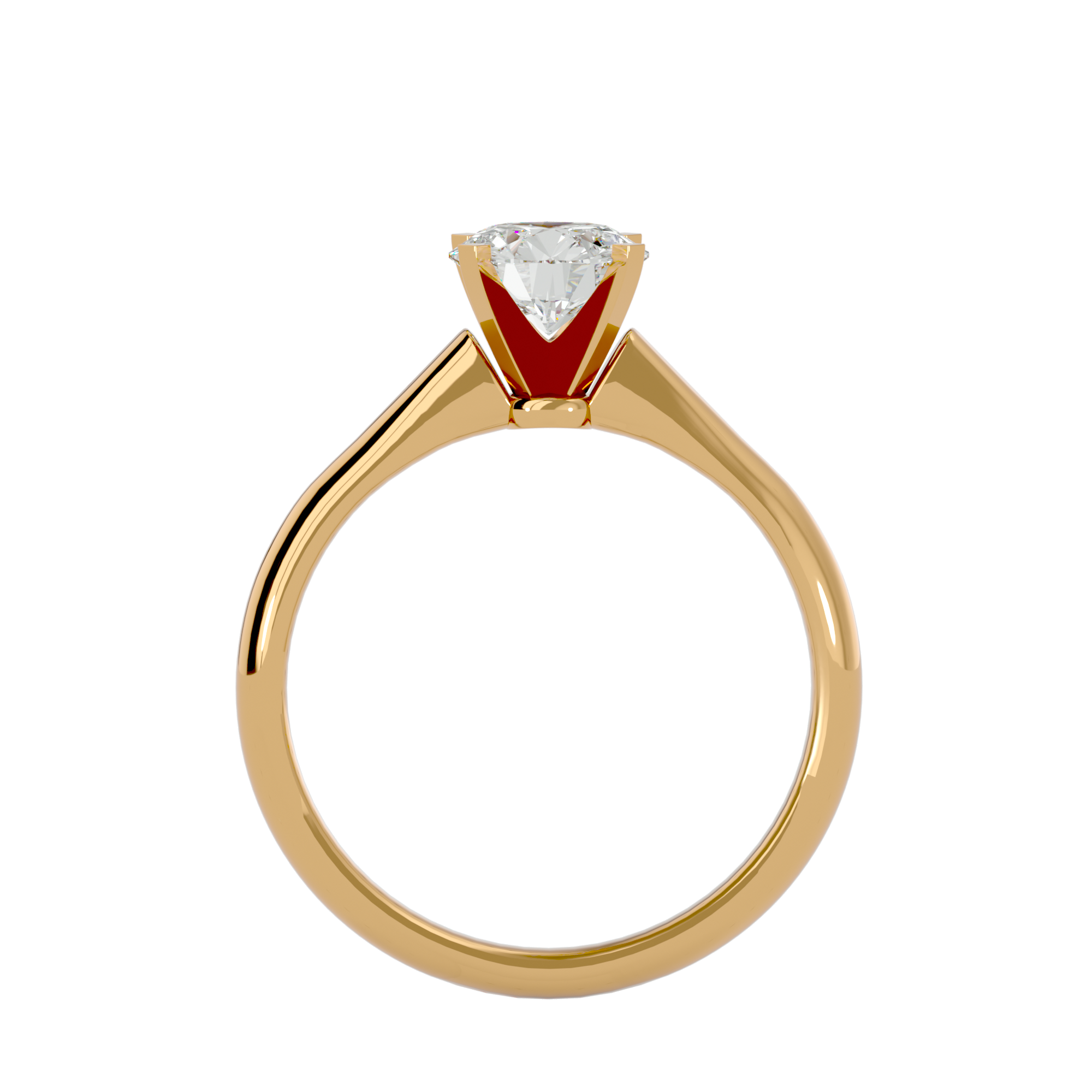 7/8 ctw Round Lab Grown Diamond Solitaire Engagement Ring