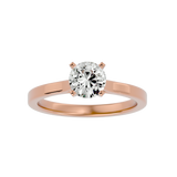 7/8 ctw Round Lab Grown Diamond Solitaire Engagement Ring