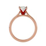 7/8 ctw Round Lab Grown Diamond Solitaire Engagement Ring