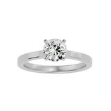 7/8 ctw Round Lab Grown Diamond Solitaire Engagement Ring