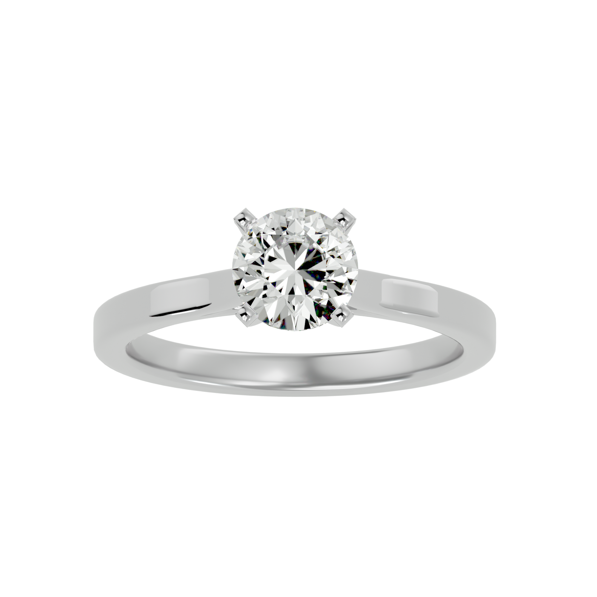 7/8 ctw Round Lab Grown Diamond Solitaire Engagement Ring
