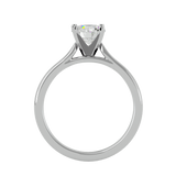 7/8 ctw Round Lab Grown Diamond Solitaire Engagement Ring