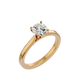 7/8 ctw Round Lab Grown Diamond Solitaire Engagement Ring