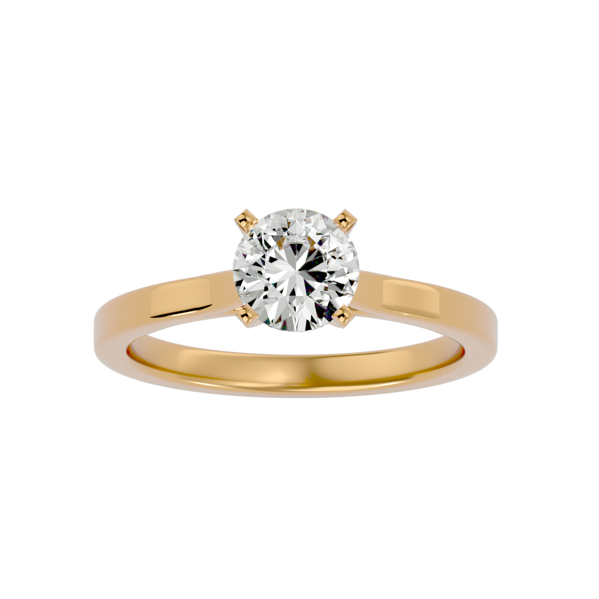 7/8 ctw Round Lab Grown Diamond Solitaire Engagement Ring