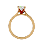 7/8 ctw Round Lab Grown Diamond Solitaire Engagement Ring