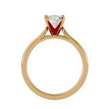 7/8 ctw Round Lab Grown Diamond Solitaire Engagement Ring