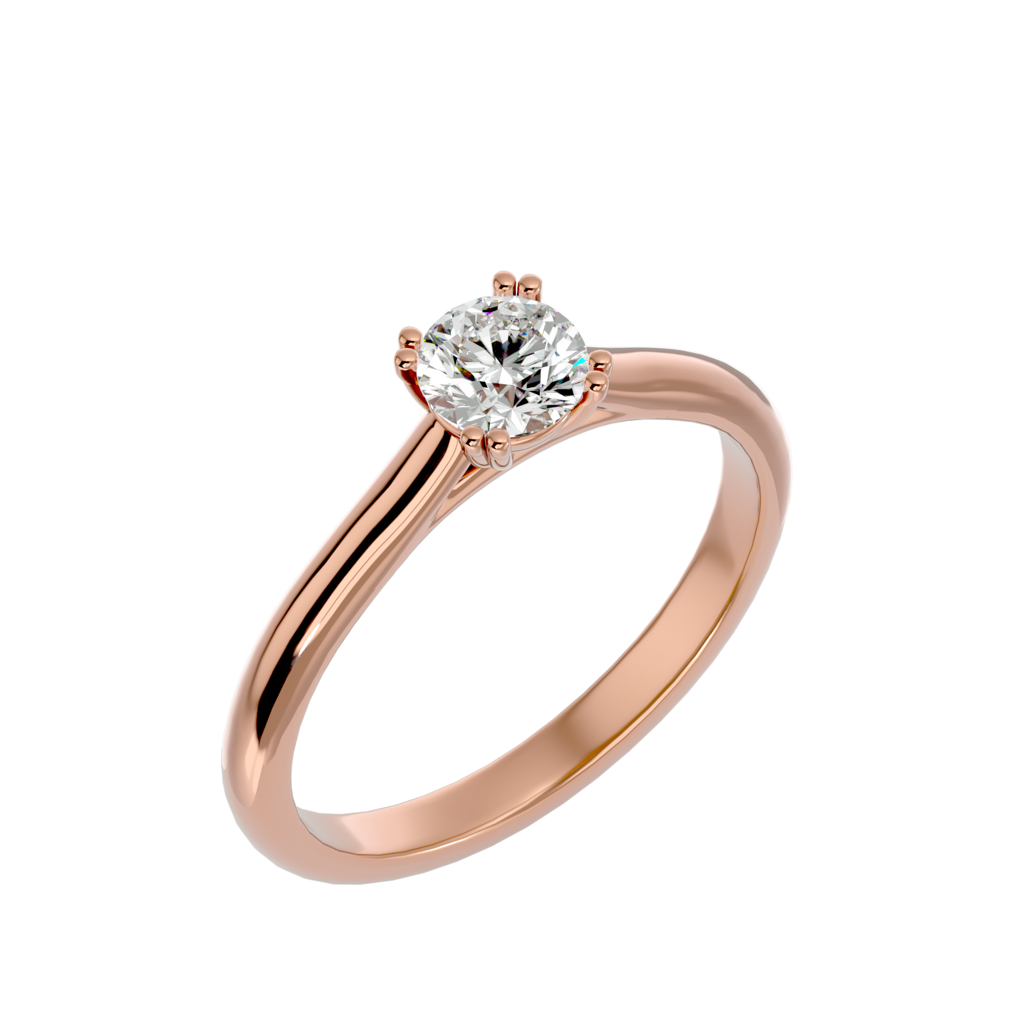 1/2 ctw Round Lab Grown Diamond Solitaire Engagement Ring