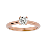 1/2 ctw Round Lab Grown Diamond Solitaire Engagement Ring