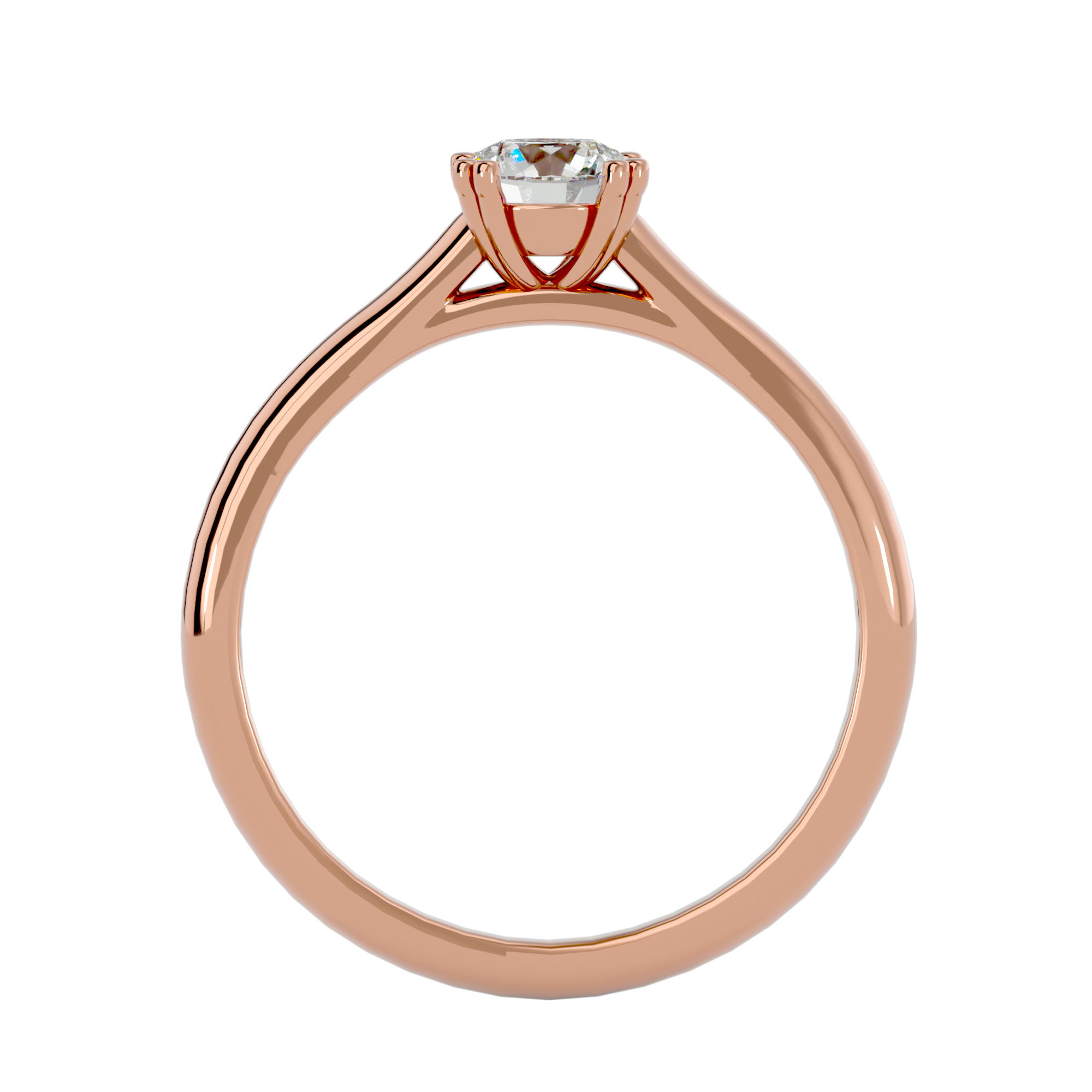 1/2 ctw Round Lab Grown Diamond Solitaire Engagement Ring