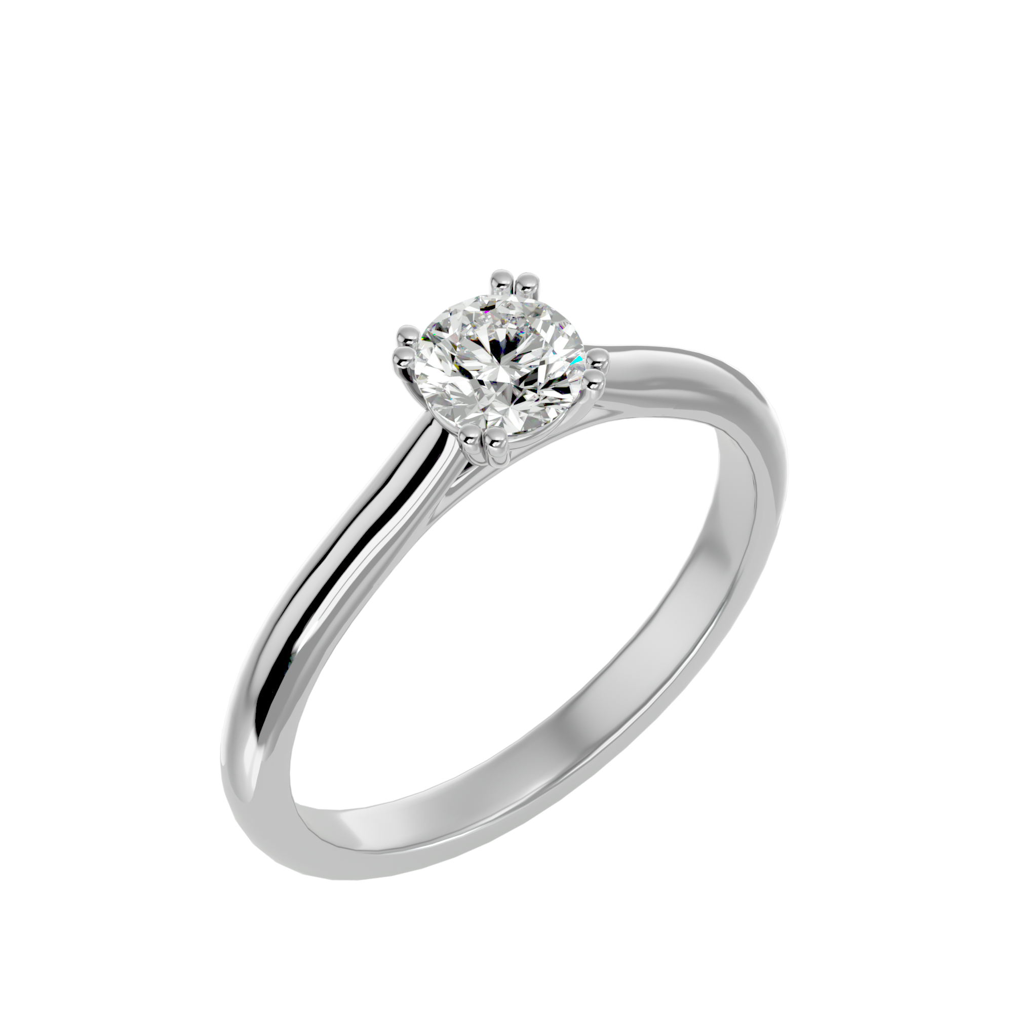 1/2 ctw Round Lab Grown Diamond Solitaire Engagement Ring