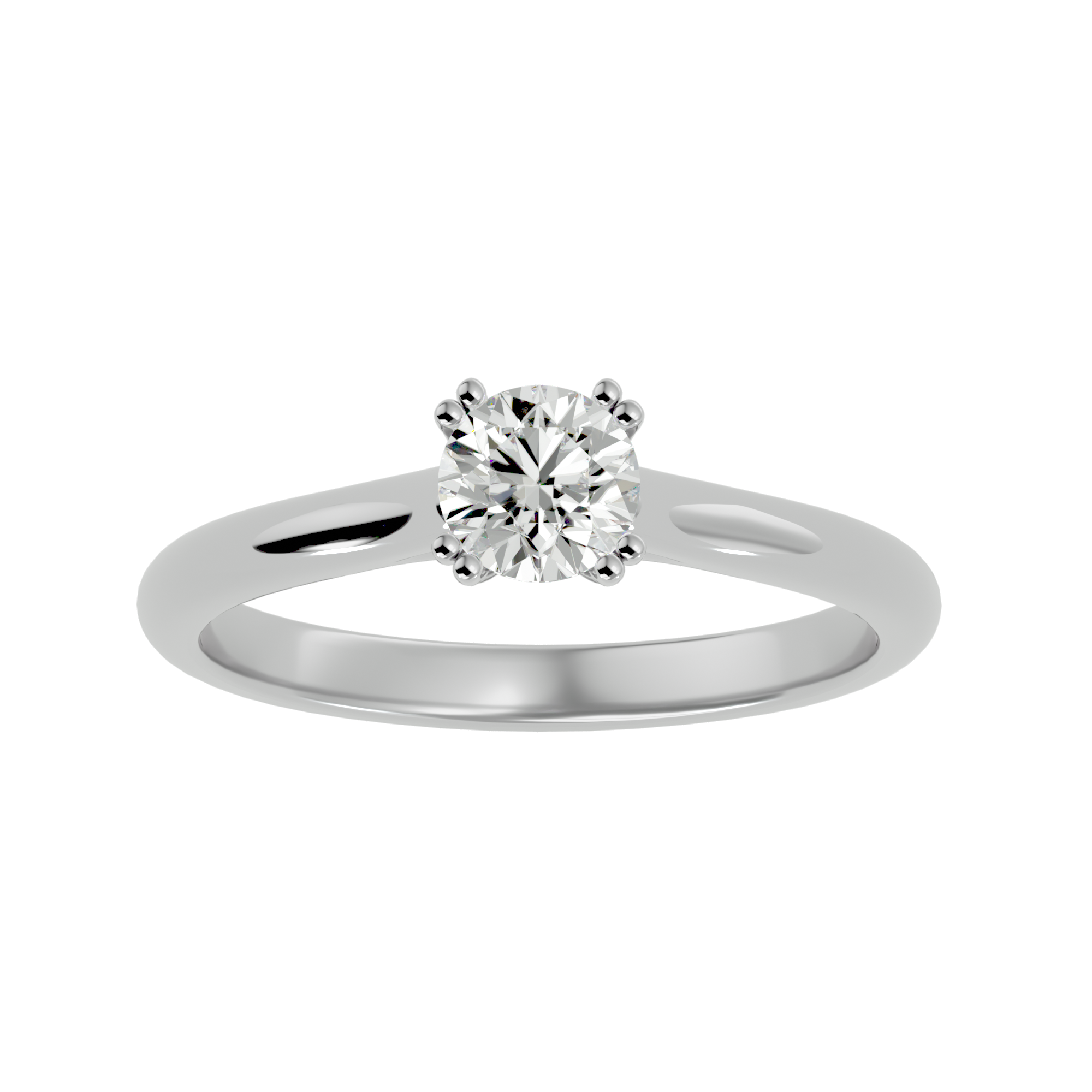 1/2 ctw Round Lab Grown Diamond Solitaire Engagement Ring