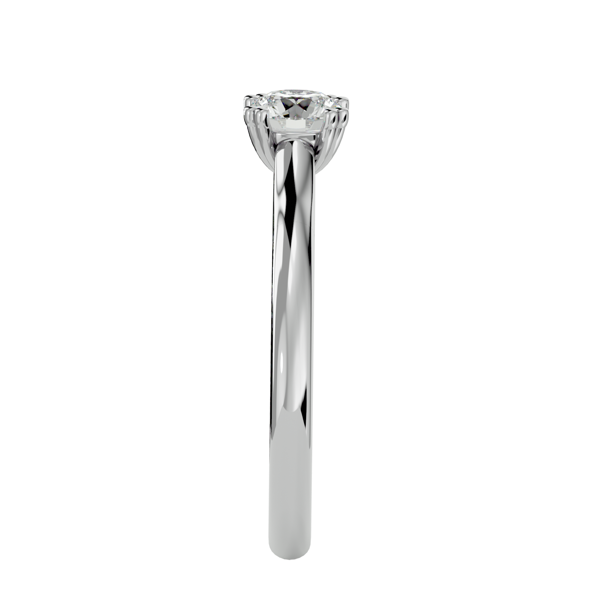 1/2 ctw Round Lab Grown Diamond Solitaire Engagement Ring