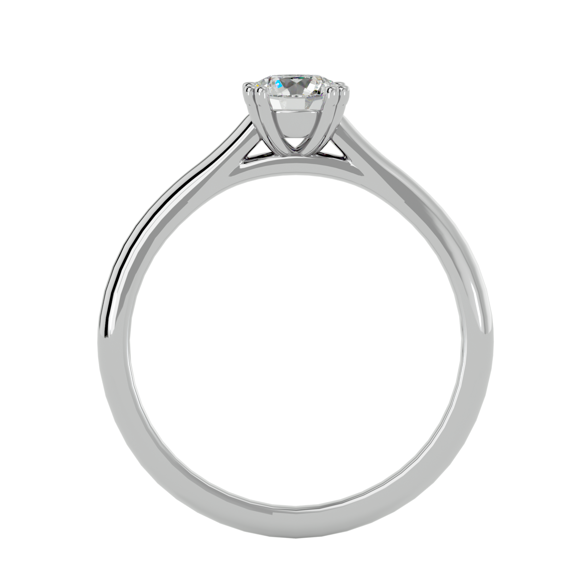 1/2 ctw Round Lab Grown Diamond Solitaire Engagement Ring