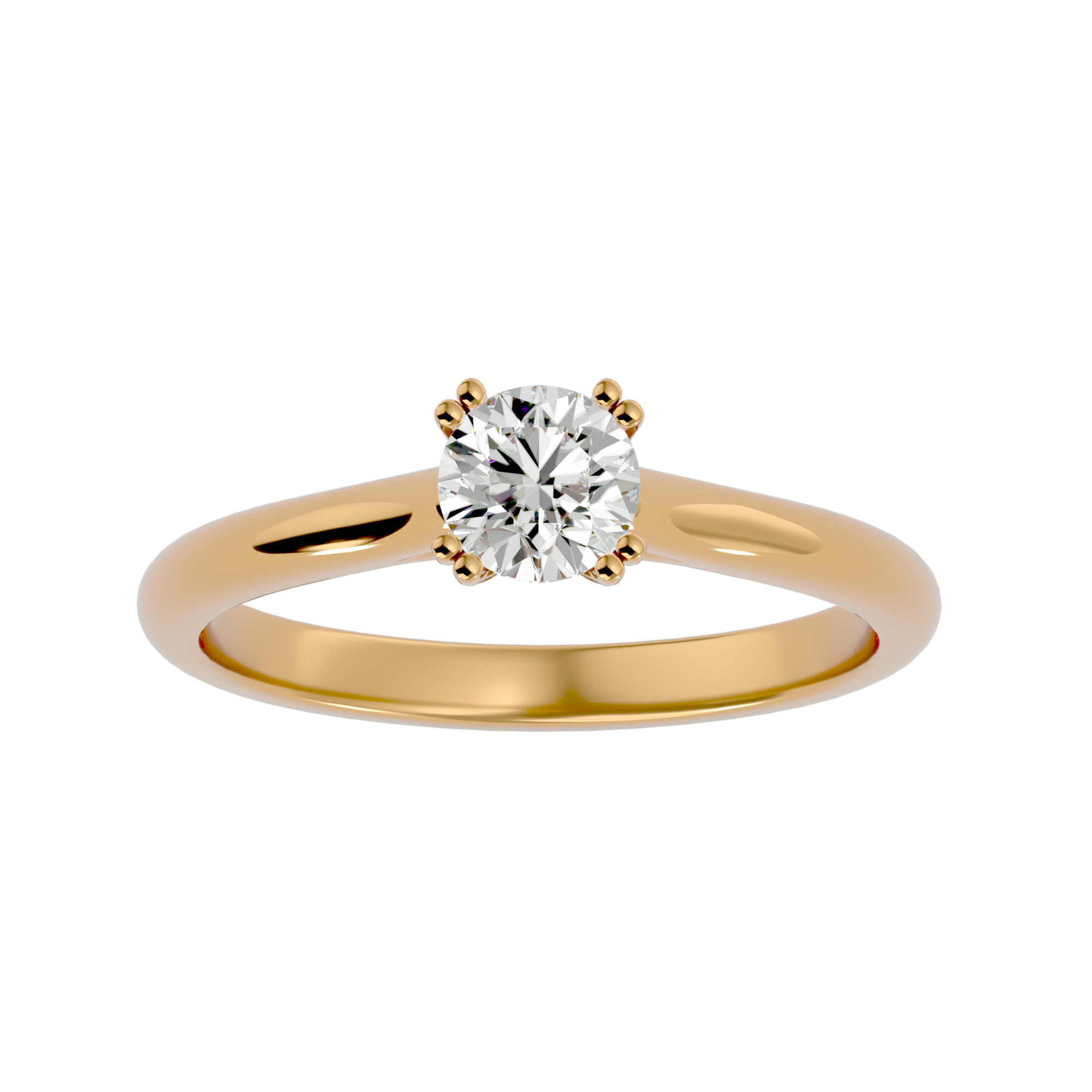 1/2 ctw Round Lab Grown Diamond Solitaire Engagement Ring