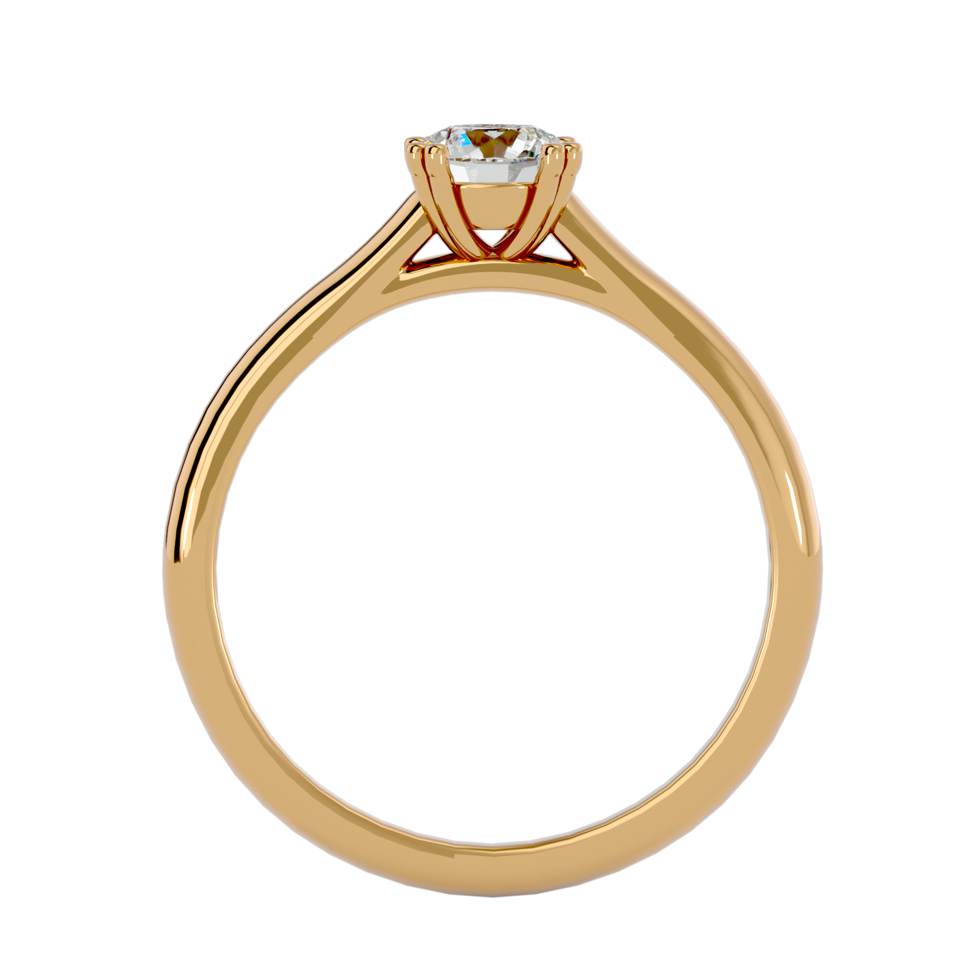 1/2 ctw Round Lab Grown Diamond Solitaire Engagement Ring