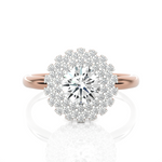 Round Lab Grown Diamond Halo Ring