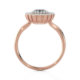 Round Lab Grown Diamond Halo Ring