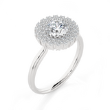 Round Lab Grown Diamond Halo Ring