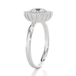 Round Lab Grown Diamond Halo Ring