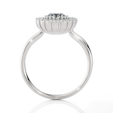 Round Lab Grown Diamond Halo Ring
