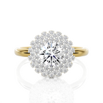 Round Lab Grown Diamond Halo Ring