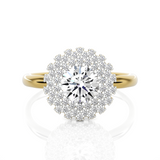 Round Lab Grown Diamond Halo Ring